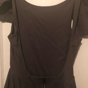 Backless spandex midi dress